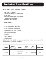 Предварительный просмотр 4 страницы A2Z Ozone SP-5G Operating Manual