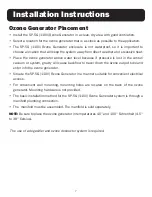 Preview for 8 page of A2Z Ozone SP-5G Operating Manual
