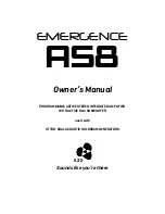 A3D EMERGENCE AS8 Owner'S Manual preview