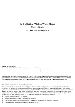 A4Tech RFSWOP-50 User Manual preview