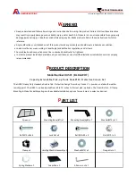 Preview for 2 page of AA Products HX501 BLK Instruction Manual