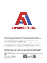 Предварительный просмотр 2 страницы AA Products P-APX25-RO Instruction Manual