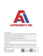 Предварительный просмотр 4 страницы AA Products P-APX25-WG BLK Instruction Manual