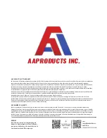 Предварительный просмотр 4 страницы AA Products RB0005 Instruction Manual