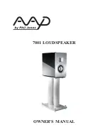 Предварительный просмотр 1 страницы AAD 7001 Owner'S Manual