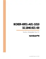 Aaeon 32.1840.921-00 User Manual preview