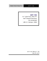 Aaeon ACP-1104 User Manual предпросмотр