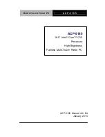 Preview for 1 page of Aaeon ACP-5185 Manual