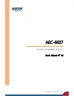 Preview for 1 page of Aaeon AEC-6637 User Manual