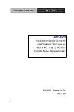 Предварительный просмотр 1 страницы Aaeon AEC-6905 Manual