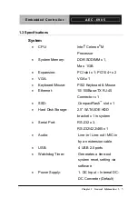 Предварительный просмотр 14 страницы Aaeon AEC-6905 Manual