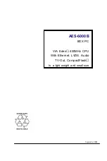 Aaeon AES-6000B Manual preview