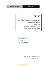 Aaeon AQ7-BT Manual предпросмотр