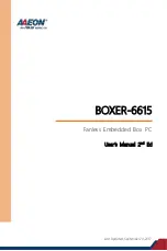 Aaeon BOXER-6615 User Manual preview