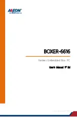 Aaeon BOXER-6616 User Manual preview