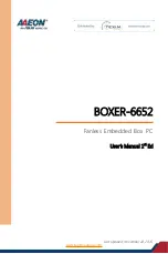 Aaeon BOXER-6652 User Manual preview