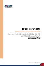 Aaeon BOXER-8220AI User Manual preview