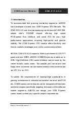 Preview for 9 page of Aaeon COM-915 A2.0 Manual