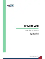 Preview for 1 page of Aaeon COM-BT-A30 User Manual