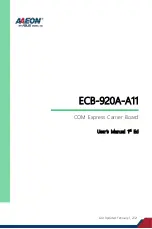 Preview for 1 page of Aaeon ECB-920A-A11 User Manual