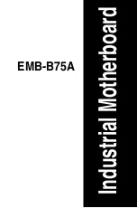 Preview for 1 page of Aaeon EMB-B75A User Manual