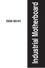 Предварительный просмотр 1 страницы Aaeon EMB-BSW1 Manual