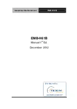 Preview for 1 page of Aaeon EMB-H61B Manual