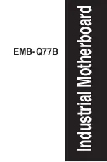 Preview for 1 page of Aaeon EMB-Q77B Manual