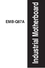 Preview for 1 page of Aaeon EMB-Q87A User Manual