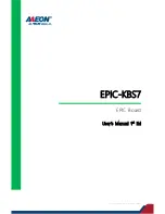 Aaeon EPIC-KBS7 User Manual preview