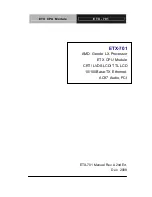 Aaeon ETX-701 User Manual предпросмотр