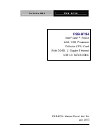 Preview for 1 page of Aaeon FSB-B75H User Manual