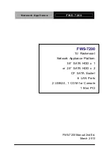 Preview for 1 page of Aaeon FWS-7200 Manual