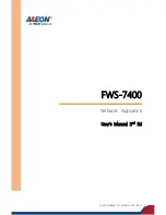 Aaeon FWS-7400 User Manual preview