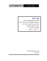 Preview for 1 page of Aaeon GCS-1500i User Manual