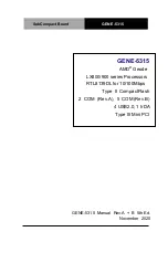 Aaeon GENE-5315-A13 Manual preview