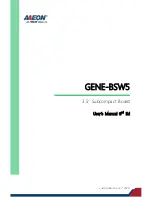 Aaeon GENE-BSW5 User Manual preview