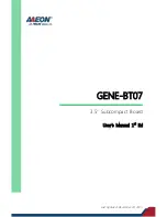 Aaeon GENE-BT07 User Manual preview