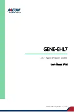 Aaeon GENE-EHL7 User Manual preview
