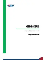 Preview for 1 page of Aaeon GENE-KBU6 User Manual