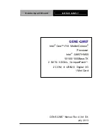 Предварительный просмотр 1 страницы Aaeon GENE-QM57 Manual