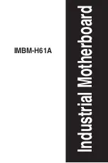 Preview for 1 page of Aaeon IMBM-H61A Manual