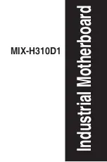 Предварительный просмотр 1 страницы Aaeon MIX-H310D1 Manual