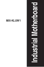 Preview for 1 page of Aaeon MIX-KLUW1 Manual