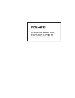 Aaeon PCM-4898 User Manual preview
