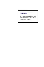 Aaeon PCM-5335 Manual preview