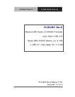 Preview for 1 page of Aaeon PCM-5895 Manual