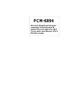 Preview for 1 page of Aaeon PCM-6894 User Manual