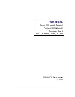 Preview for 1 page of Aaeon PCM-6897/L Manual