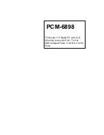 Aaeon PCM-6898 Manual preview